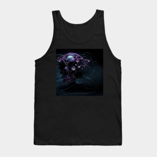 Wired pebble skull Tank Top